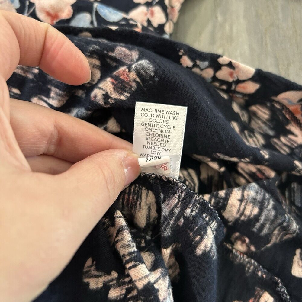 J Jill Top XL Floral Boho Off Shoulder Cottagecore Stretch Feminine Dainty - Picture 7 of 10